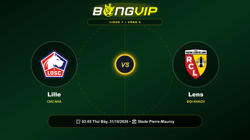 Soi kèo 03:05-31/10 Lille vs Lens – Cuộc chiến đỉnh cao